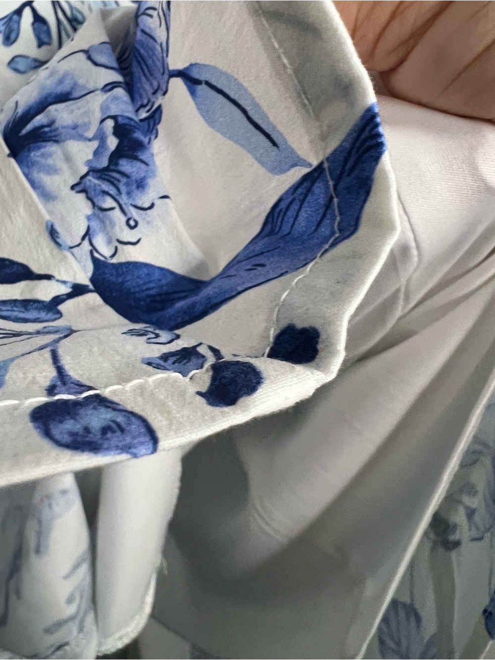 Avec Les Filles Blue White Floral‎ Mini Dress - Picture 7 of 10